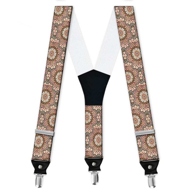 Bretele barbati personalizate, motive traditionale, floral abstract